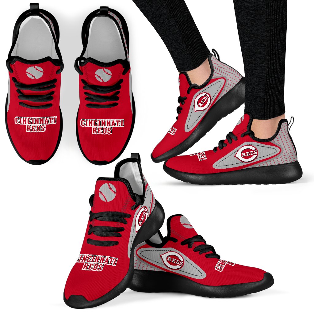 Legend React Cincinnati Reds Mesh Knit Sneakers Legend React Cincinnati Reds Mesh Knit Sneakers