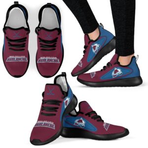 Legend React Colorado Avalanche Mesh Knit Sneakers