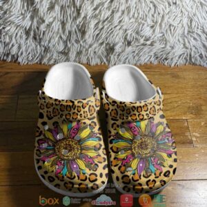 Leopard Sunflower Crocband Shoes
