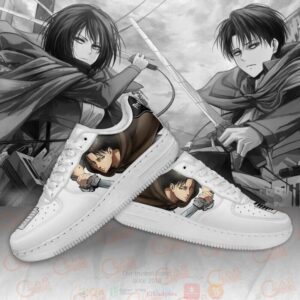 Levi And Mikasa Ackerman Aot Anime Air Force Shoes