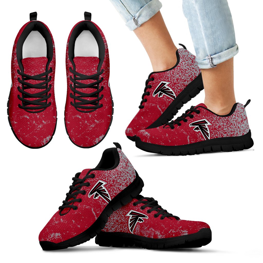 Light Tiny Pixel Smashing Pieces Atlanta Falcons Sneakers Light Tiny Pixel Smashing Pieces Atlanta Falcons Sneakers