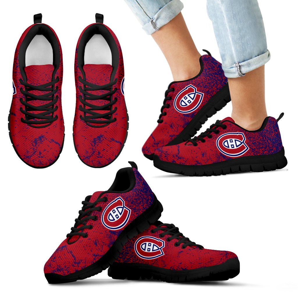 Light Tiny Pixel Smashing Pieces Montreal Canadiens Sneakers Light Tiny Pixel Smashing Pieces Montreal Canadiens Sneakers