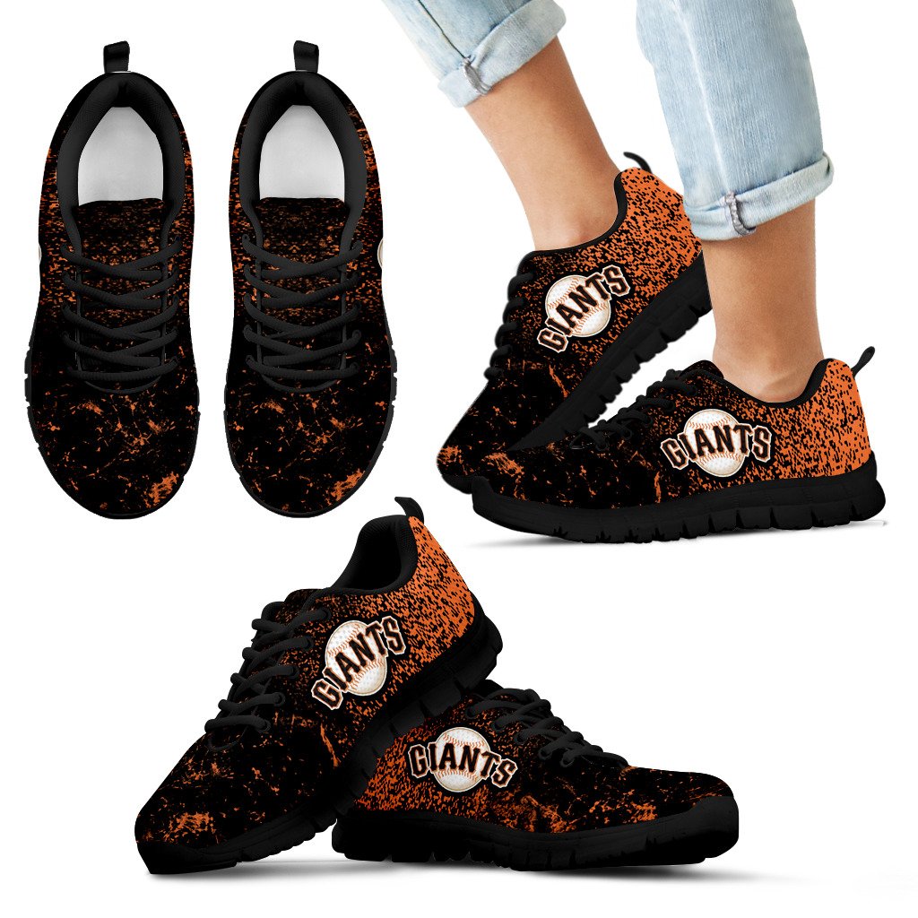 Light Tiny Pixel Smashing Pieces San Francisco Giants Sneakers Light Tiny Pixel Smashing Pieces San Francisco Giants Sneakers