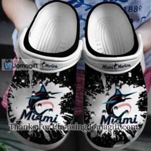 [Limited Edition]Miami Marlins Black Whitecrocs Gift