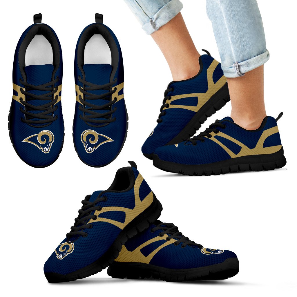Line Amazing Bottom Los Angeles Rams Sneakers Line Amazing Bottom Los Angeles Rams Sneakers