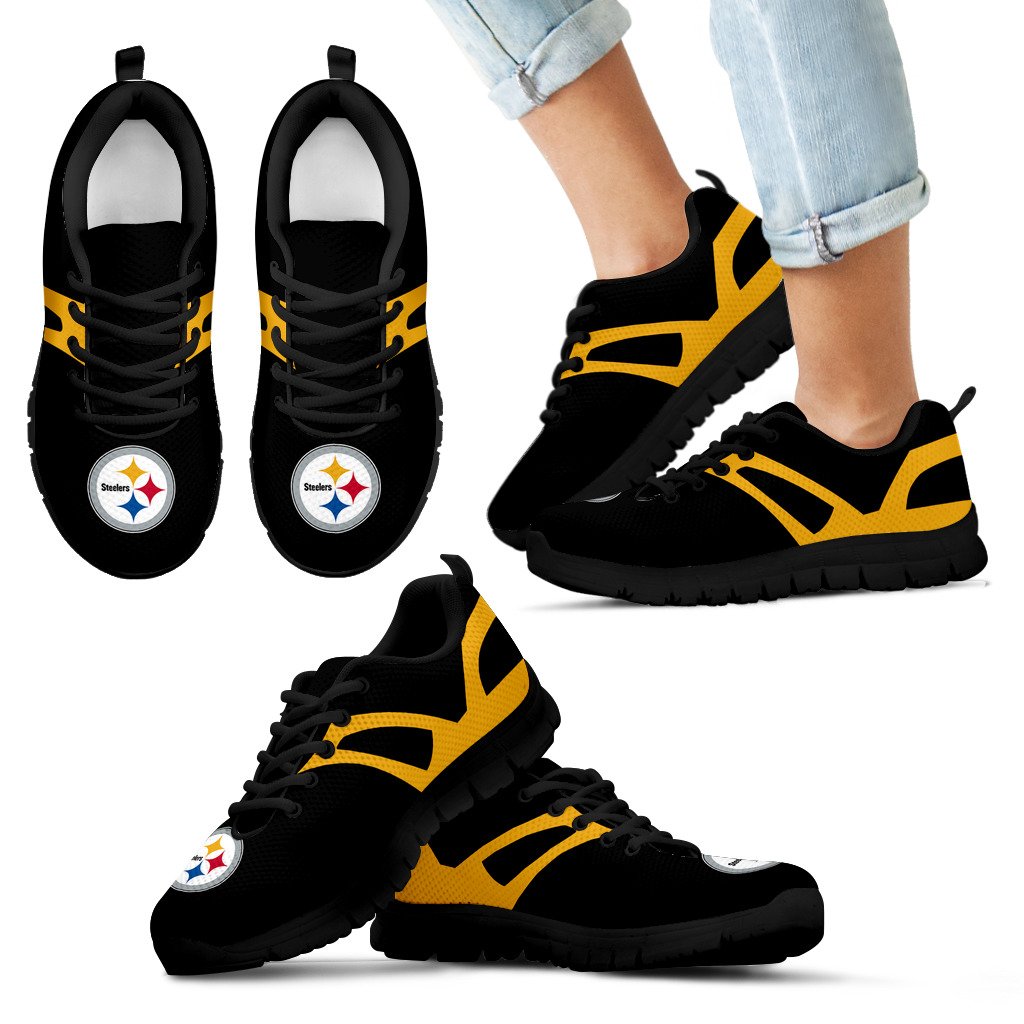 Line Amazing Bottom Pittsburgh Steelers Sneakers Line Amazing Bottom Pittsburgh Steelers Sneakers