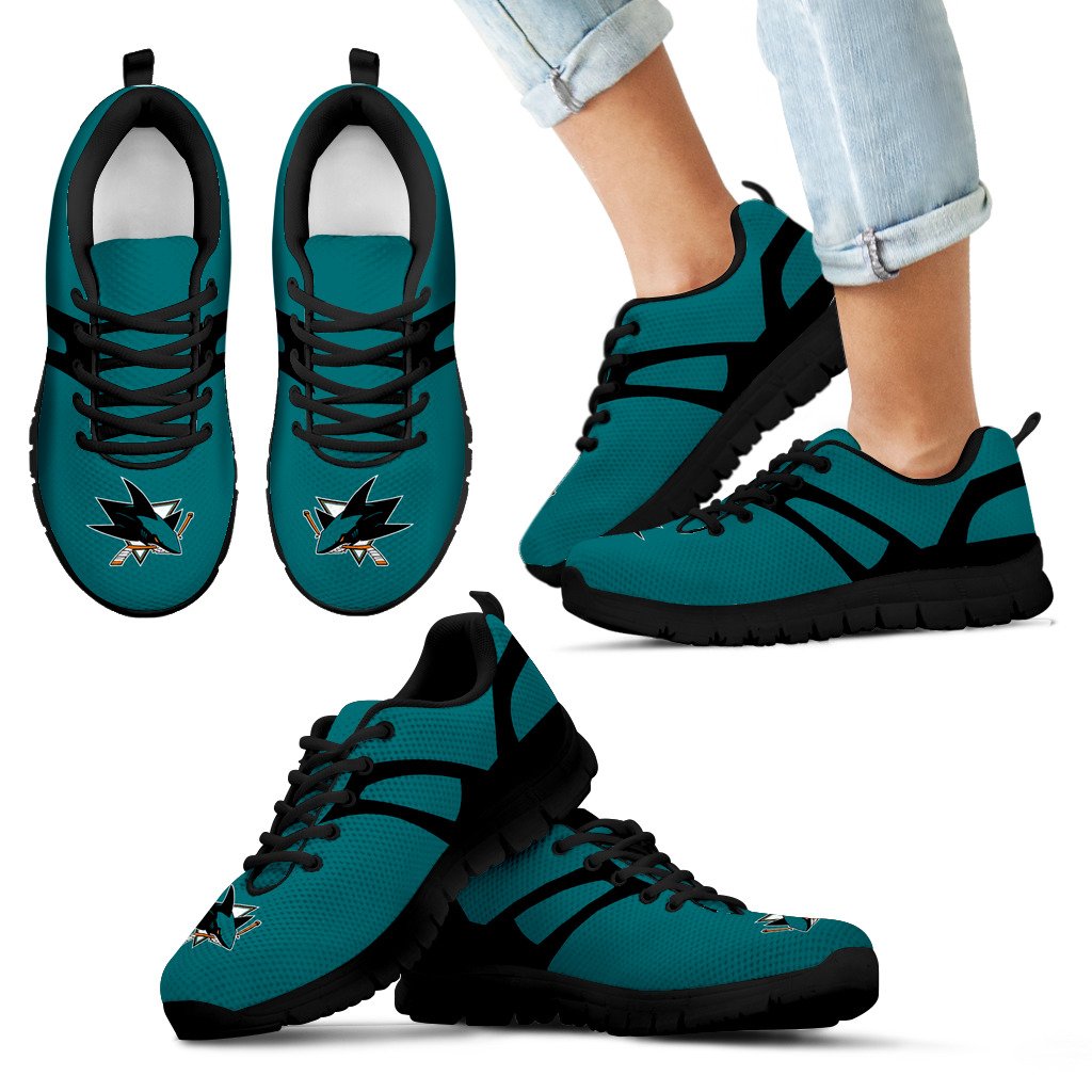 Line Amazing Bottom San Jose Sharks Sneakers Line Amazing Bottom San Jose Sharks Sneakers