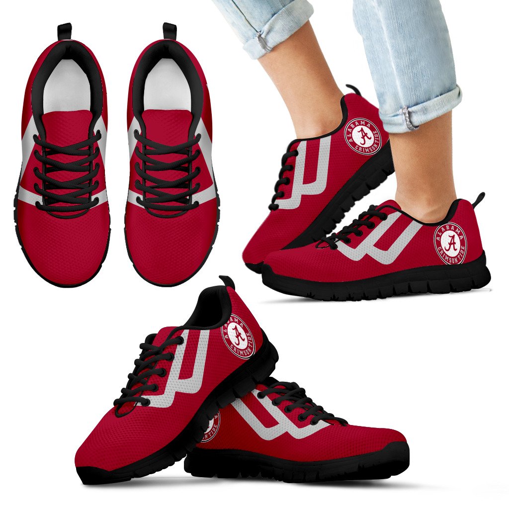 Line Bottom Straight Alabama Crimson Tide Sneakers Line Bottom Straight Alabama Crimson Tide Sneakers
