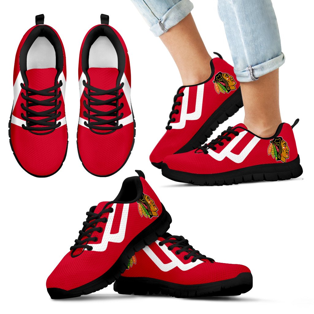 Line Bottom Straight Chicago Blackhawks Sneakers Line Bottom Straight Chicago Blackhawks Sneakers