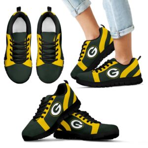 Line Inclined Classy Green Bay Packers Sneakers