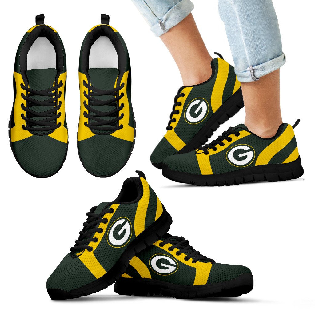 Line Inclined Classy Green Bay Packers Sneakers Line Inclined Classy Green Bay Packers Sneakers