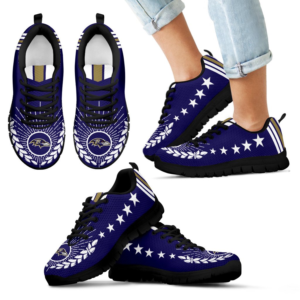 Line Of Stars Victory Baltimore Ravens Sneakers Line Of Stars Victory Baltimore Ravens Sneakers