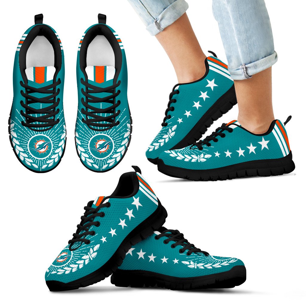 Line Of Stars Victory Miami Dolphins Sneakers Line Of Stars Victory Miami Dolphins Sneakers