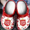 Lone Star Beer Drinking Crocband Clog Shoes