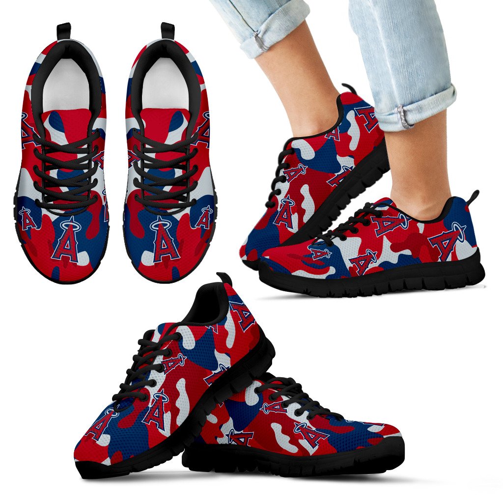 Los Angeles Angels Cotton Camouflage Fabric Military Solider Style Sneakers Los Angeles Angels Cotton Camouflage Fabric Military Solider Style Sneakers