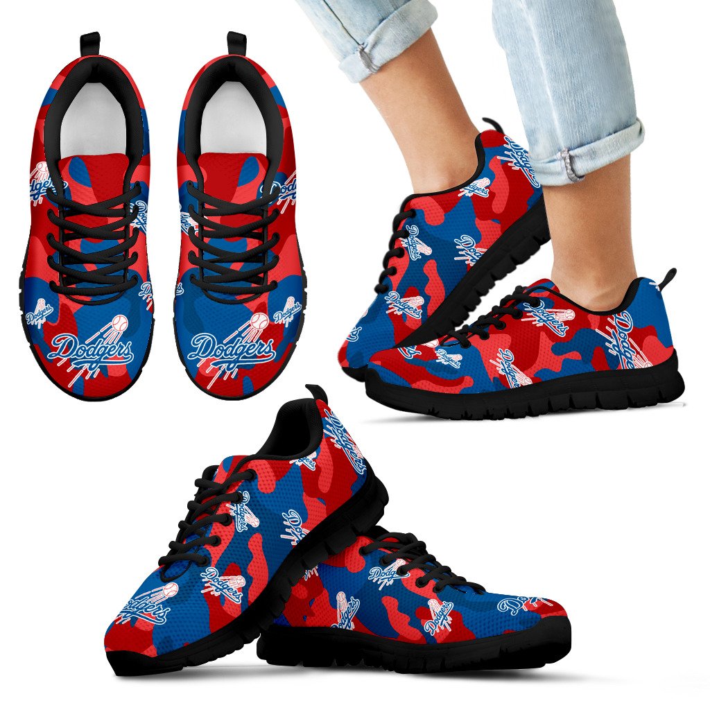 Los Angeles Dodgers Cotton Camouflage Fabric Military Solider Style Sneakers Los Angeles Dodgers Cotton Camouflage Fabric Military Solider Style Sneakers