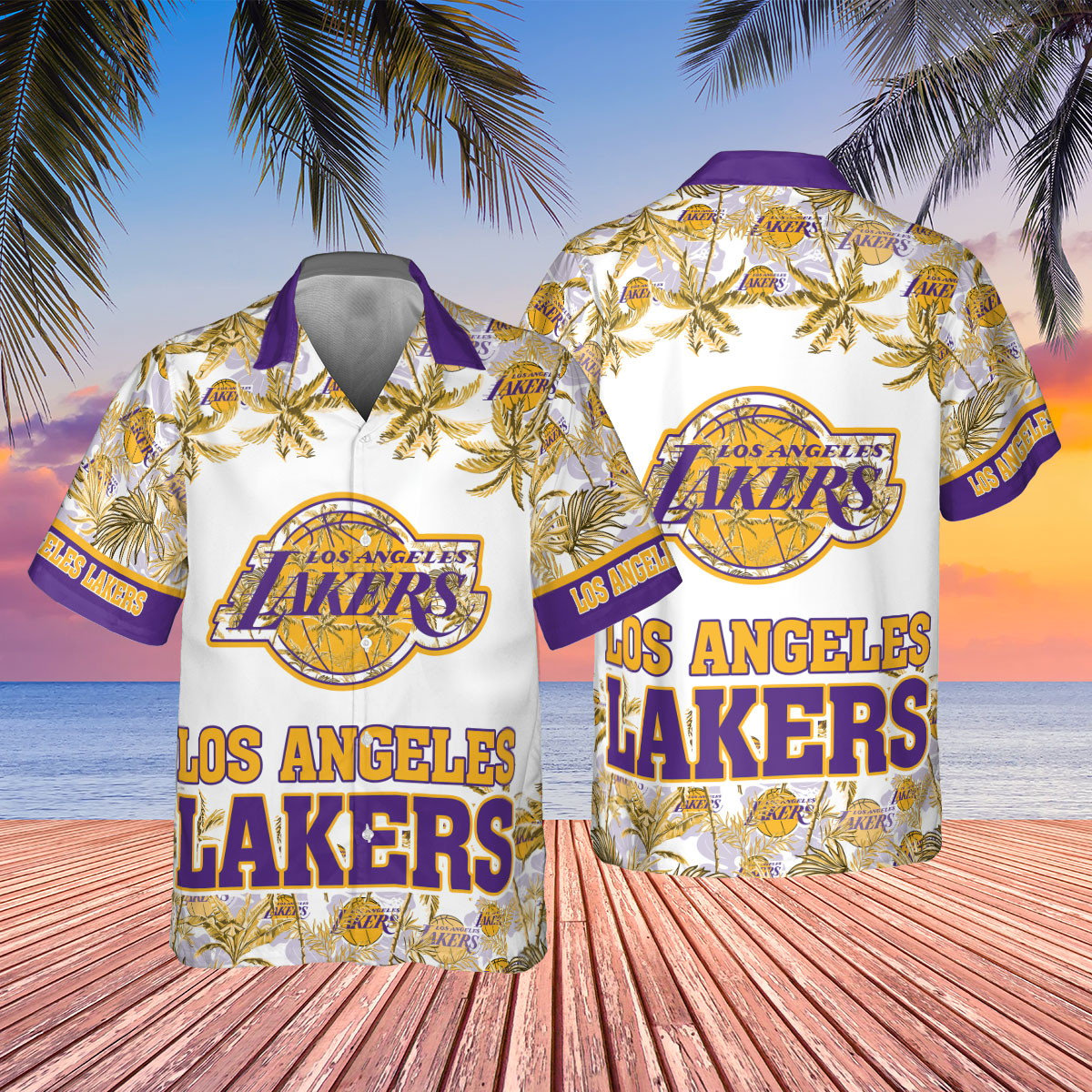 Los Angeles Lakers Hawaiian Shirt V23 Los Angeles Lakers Hawaiian Shirt V23