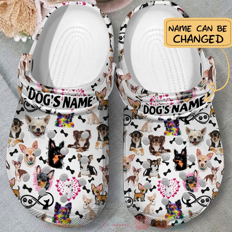 Love Chihuahua Dog Custom Name Crocband Crocs Clog Shoes Love Chihuahua Dog Custom Name Crocband Crocs Clog Shoes