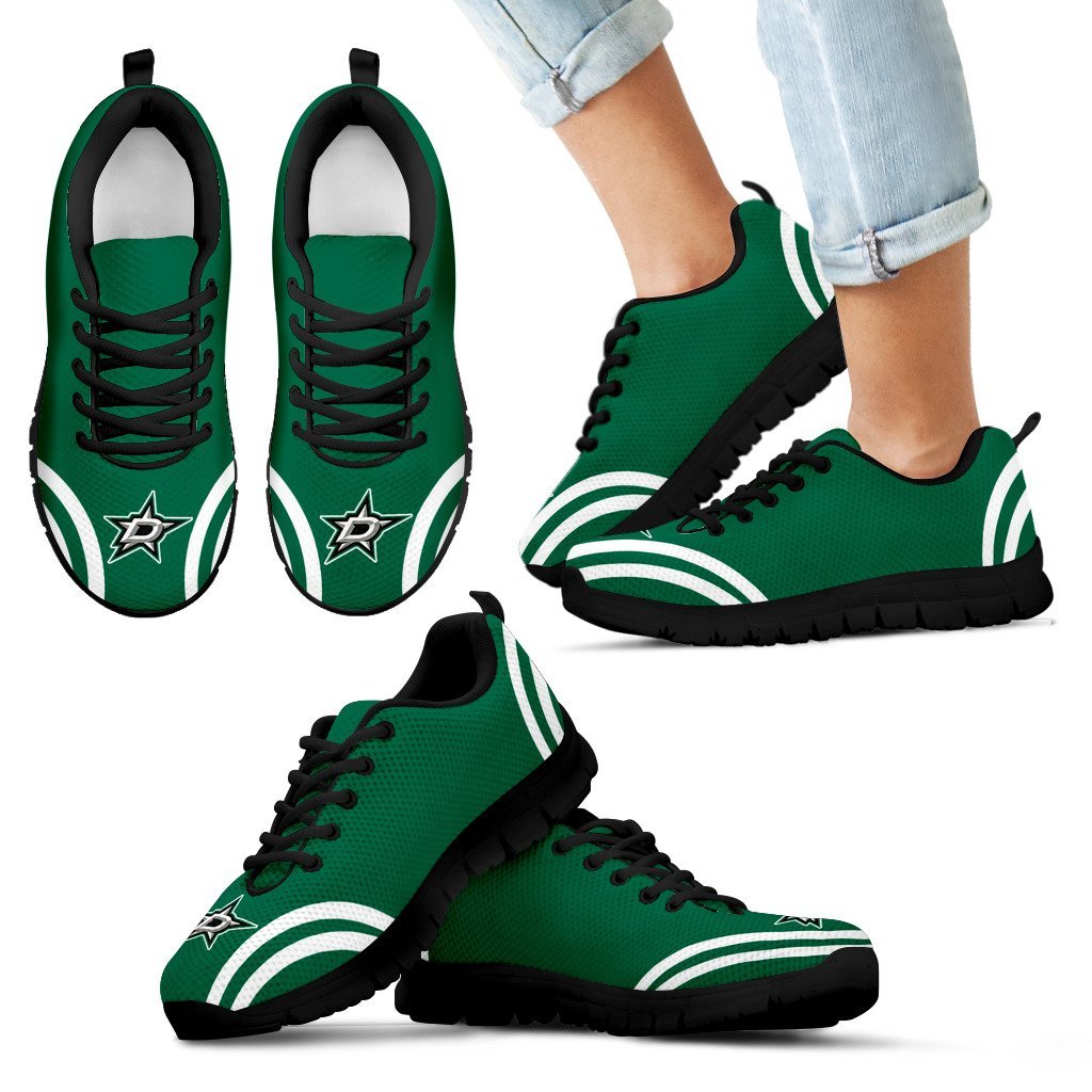 Lovely Curves Stunning Logo Icon Dallas Stars Sneakers Lovely Curves Stunning Logo Icon Dallas Stars Sneakers