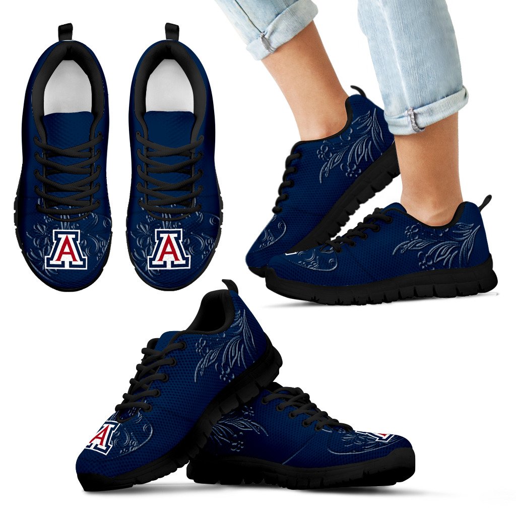 Lovely Floral Print Arizona Wildcats Sneakers Lovely Floral Print Arizona Wildcats Sneakers