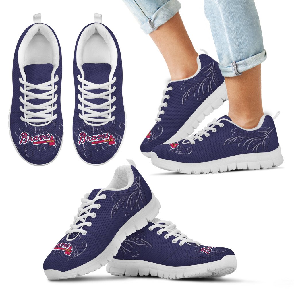 Lovely-Floral-Print-Atlanta-Braves-Sneakers-1