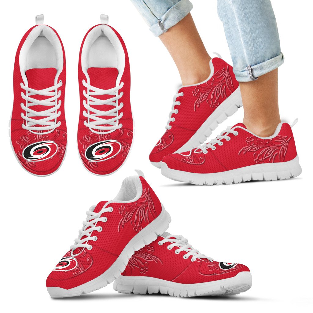 Lovely-Floral-Print-Carolina-Hurricanes-Sneakers-1