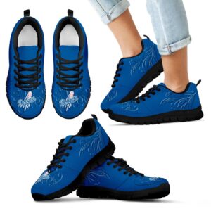 Lovely Floral Print Los Angeles Dodgers Sneakers