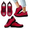 Lovely Floral Print Ohio State Buckeyes Sneakers