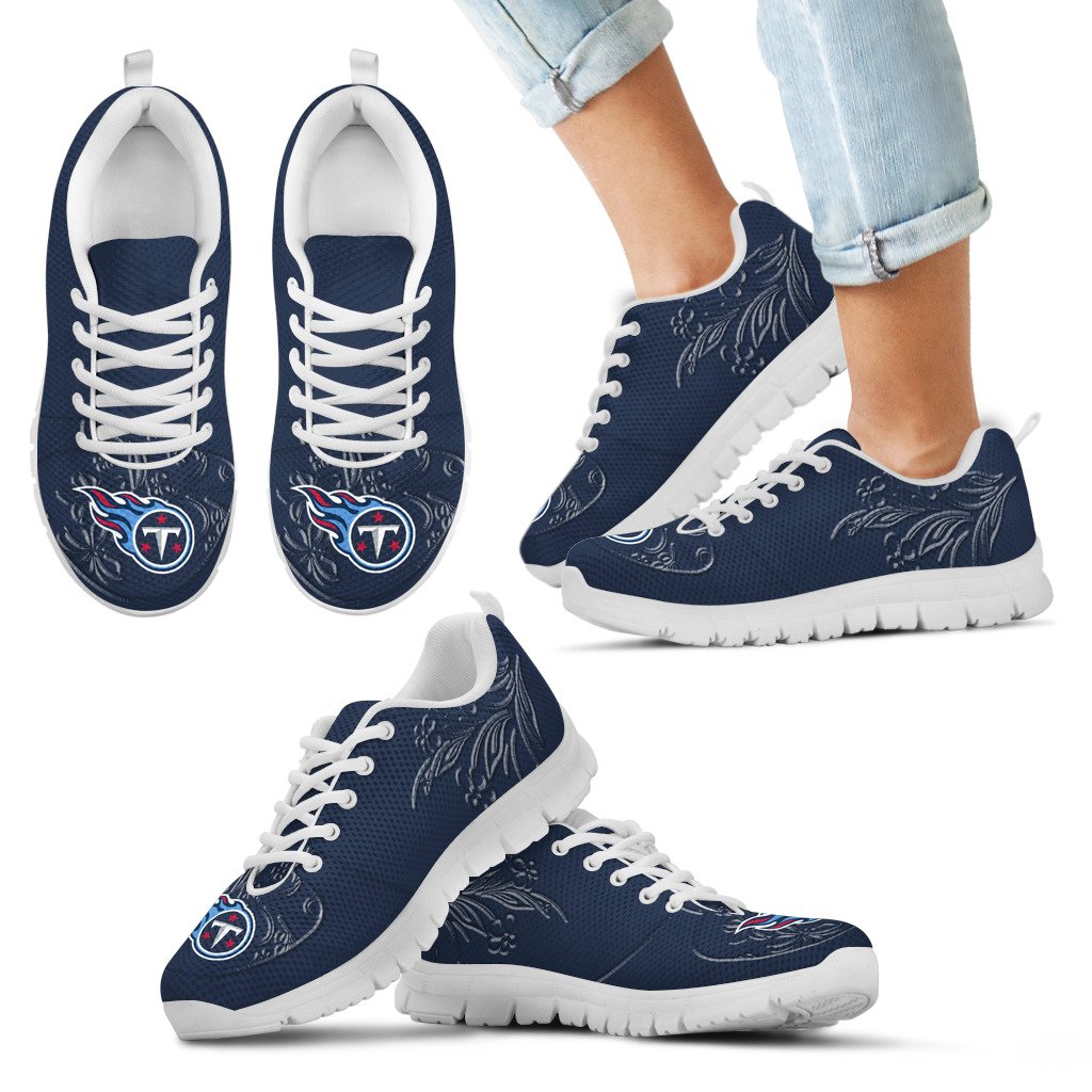 Lovely-Floral-Print-Tennessee-Titans-Sneakers-1