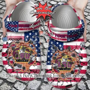 Lsu American Flag Crocs Gift