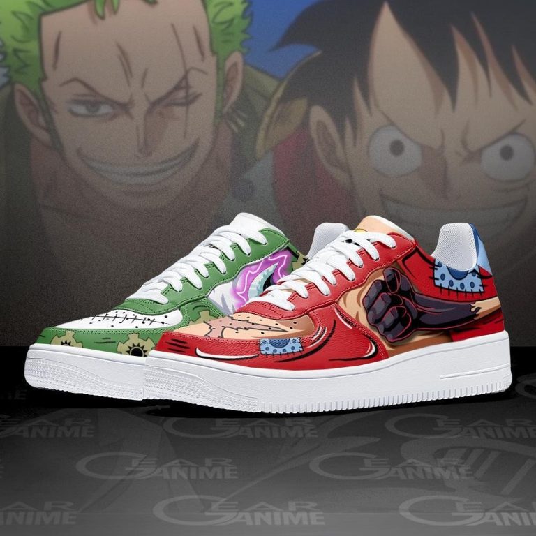 Luffy-And-Zoro-Wano-One-Piece-Anime-Air-Force-Shoes-2