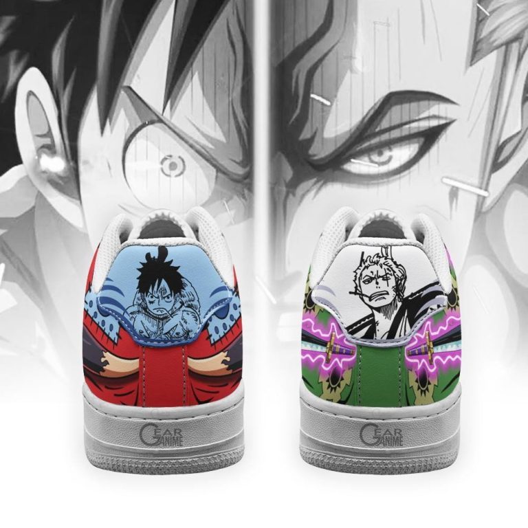 Luffy-And-Zoro-Wano-One-Piece-Anime-Air-Force-Shoes-3