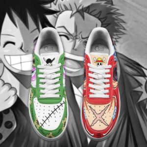 Luffy And Zoro Wano One Piece Anime Air Force Shoes