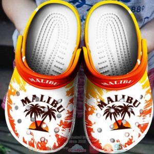 Malibu Coconut Rum Drinking Crocband Clog Shoes