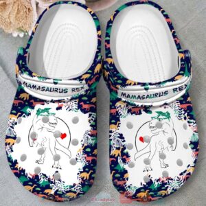 Mamasaurus Rex Dinosaur Crocs Crocband Shoes