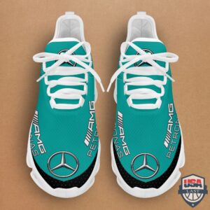Mercedes-Amg Petronas F1 Running Shoes Turquoise And Black