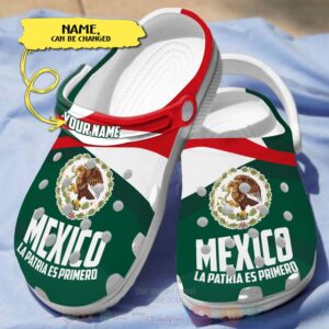 Mexico Custom Name Crocband Crocs Clog Shoes