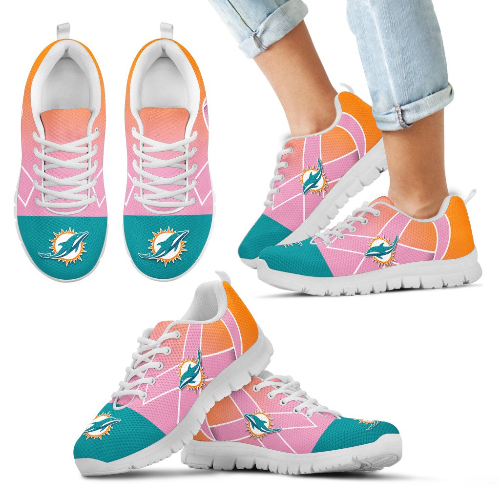 Miami-Dolphins-Cancer-Pink-Ribbon-Sneakers-1