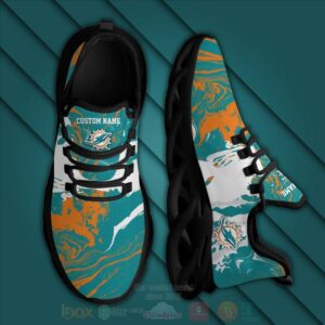 Miami Dolphins Nfl American Custom Name Clunky Max Soul Shoes