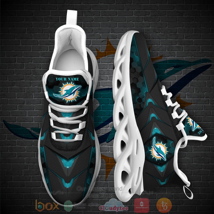 Miami Dolphins Nfl Football Team Personalized Clunky Max Soul Shoes Miami Dolphins Nfl Football Team Personalized Clunky Max Soul Shoes