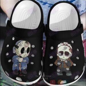 Michael Myers And Jason Voorhees Chipi Crocband Crocs Clog Shoes