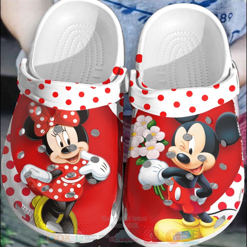 Mickey Mouse And Minnie Mouse Crocband Crocs Clog Shoes Mickey Mouse And Minnie Mouse Crocband Crocs Clog Shoes