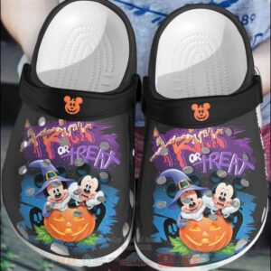 Mickey Mouse And Minnie Mouse Halloween Crocband Crocs Clog Shoes