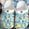 Mickey Mouse Blue-White Crocband Crocs Clog Shoes