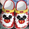 Mickey Mouse Red-White Crocband Crocs Clog Shoes