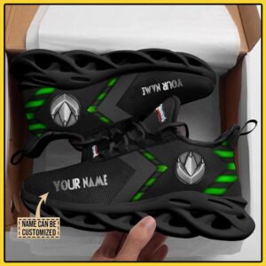 Mighty Morphin Power Rangers Green Custom Name Clunky Max Soul Shoes