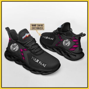 Mighty Morphin Power Rangers Pink Custom Name Clunky Max Soul Shoes