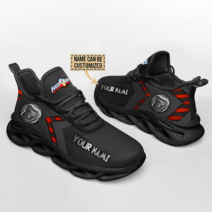 Mighty Morphin Power Rangers Red Custom Name Clunky Max Soul Shoes Mighty Morphin Power Rangers Red Custom Name Clunky Max Soul Shoes