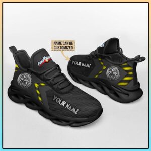 Mighty Morphin Power Rangers Yellow Custom Name Clunky Max Soul Shoes