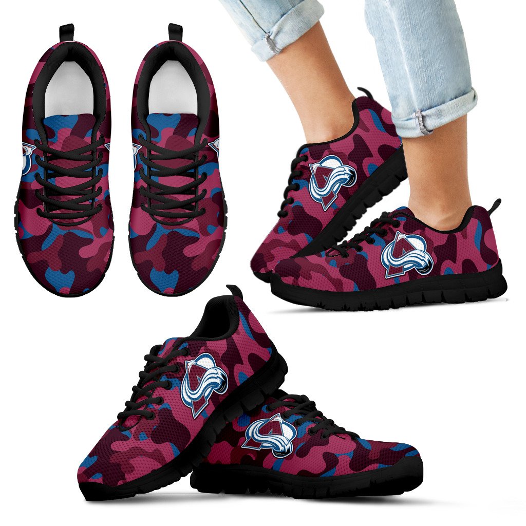 Military Background Energetic Colorado Avalanche Sneakers Military Background Energetic Colorado Avalanche Sneakers